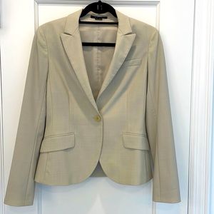 Theory Light Beige / Cream Suit Blazer